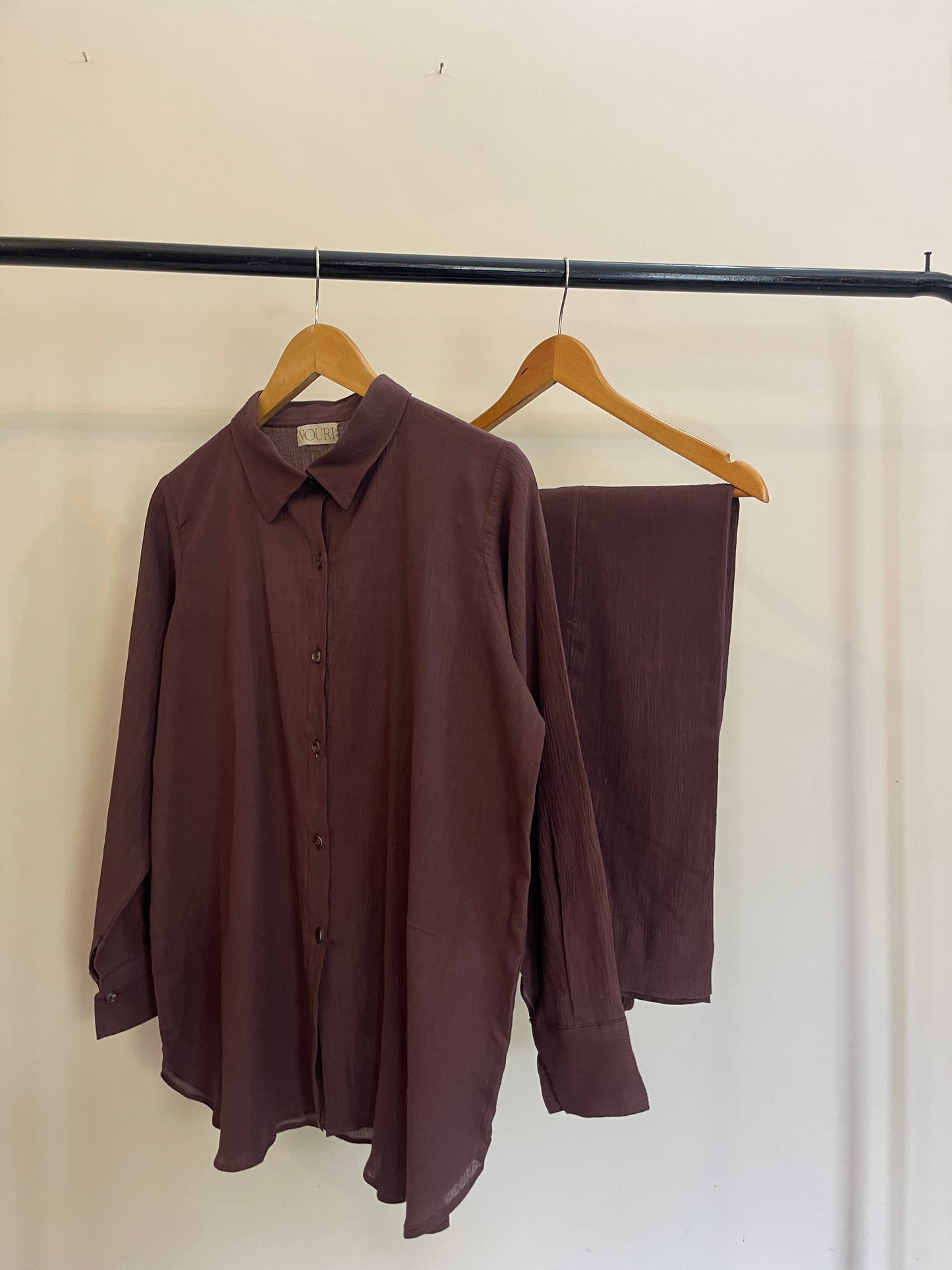 Muslin button down coord sets