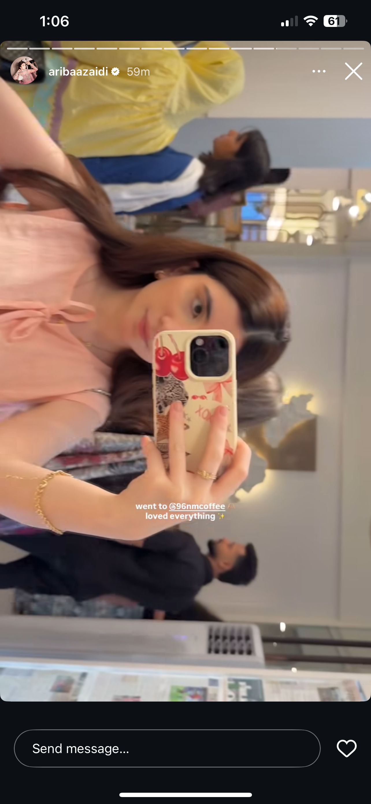 Pink bow tie skirt set