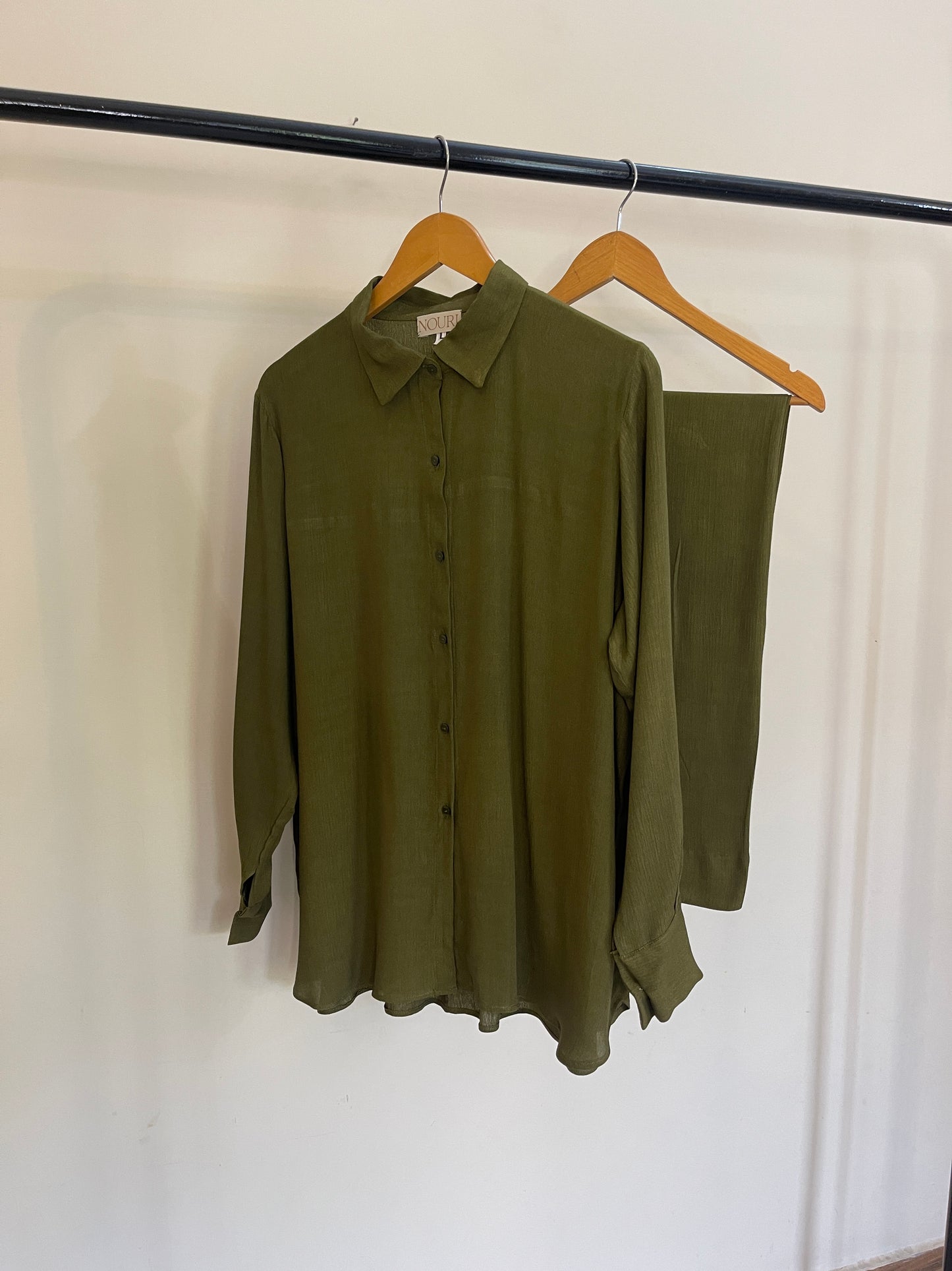 Muslin button down coord sets