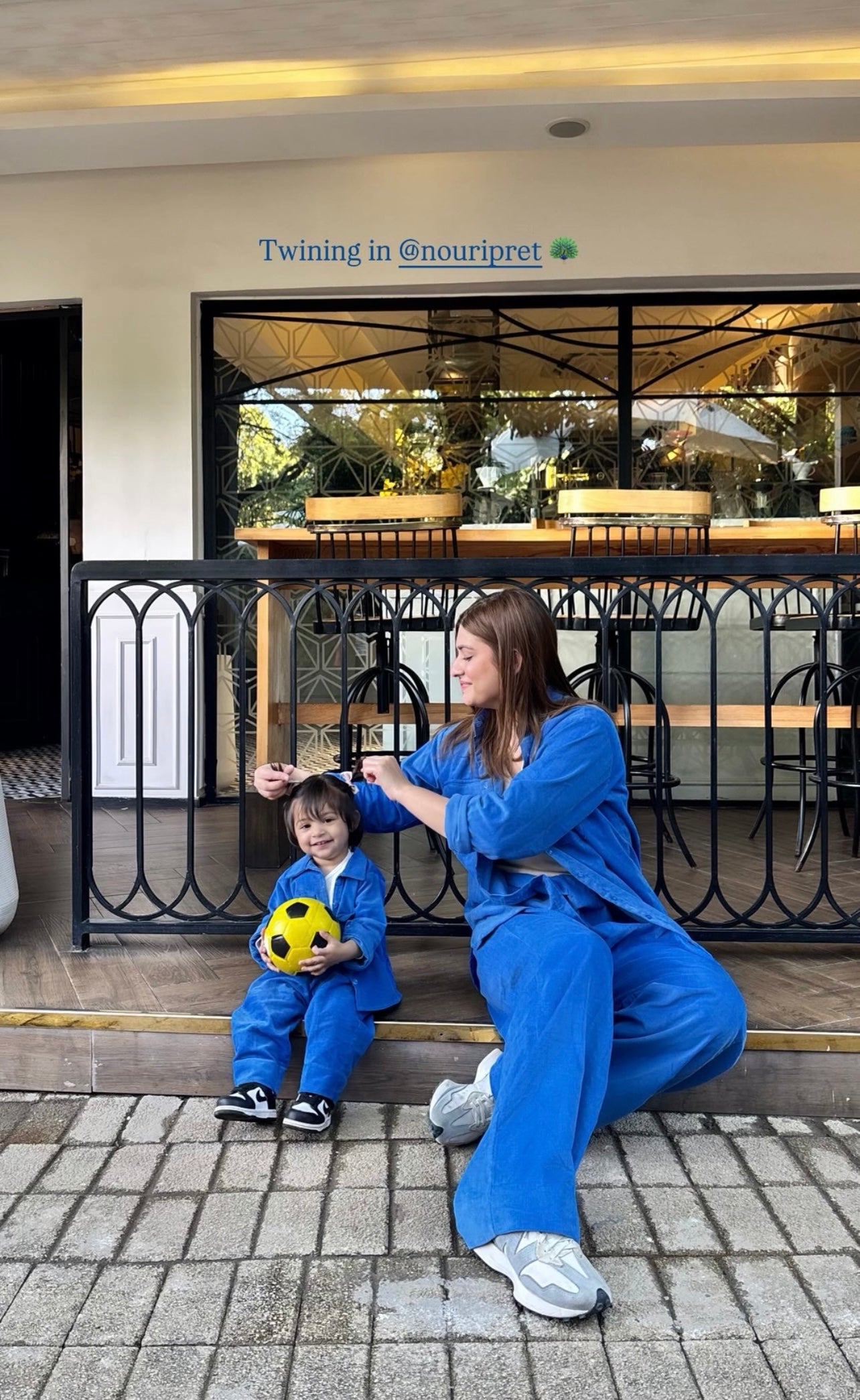 Blue Corduroy coord set