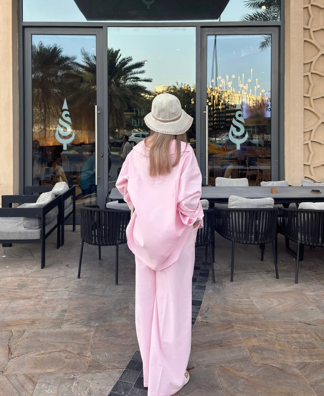 Linen blend coord set