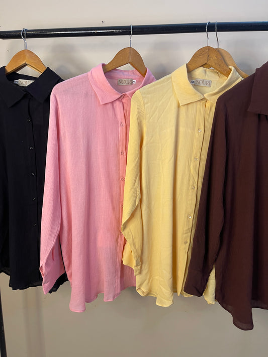 Muslin button down coord sets