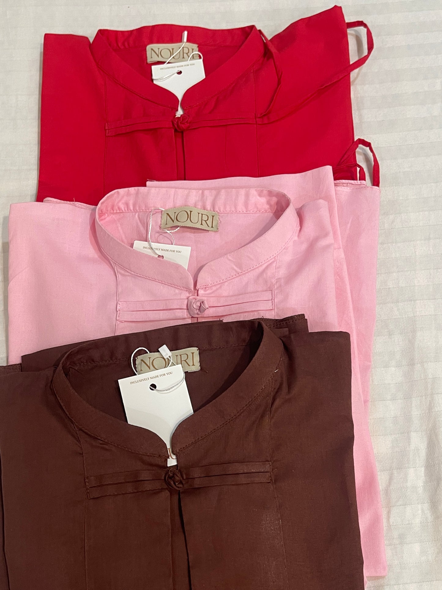 Mandarin collar shirt