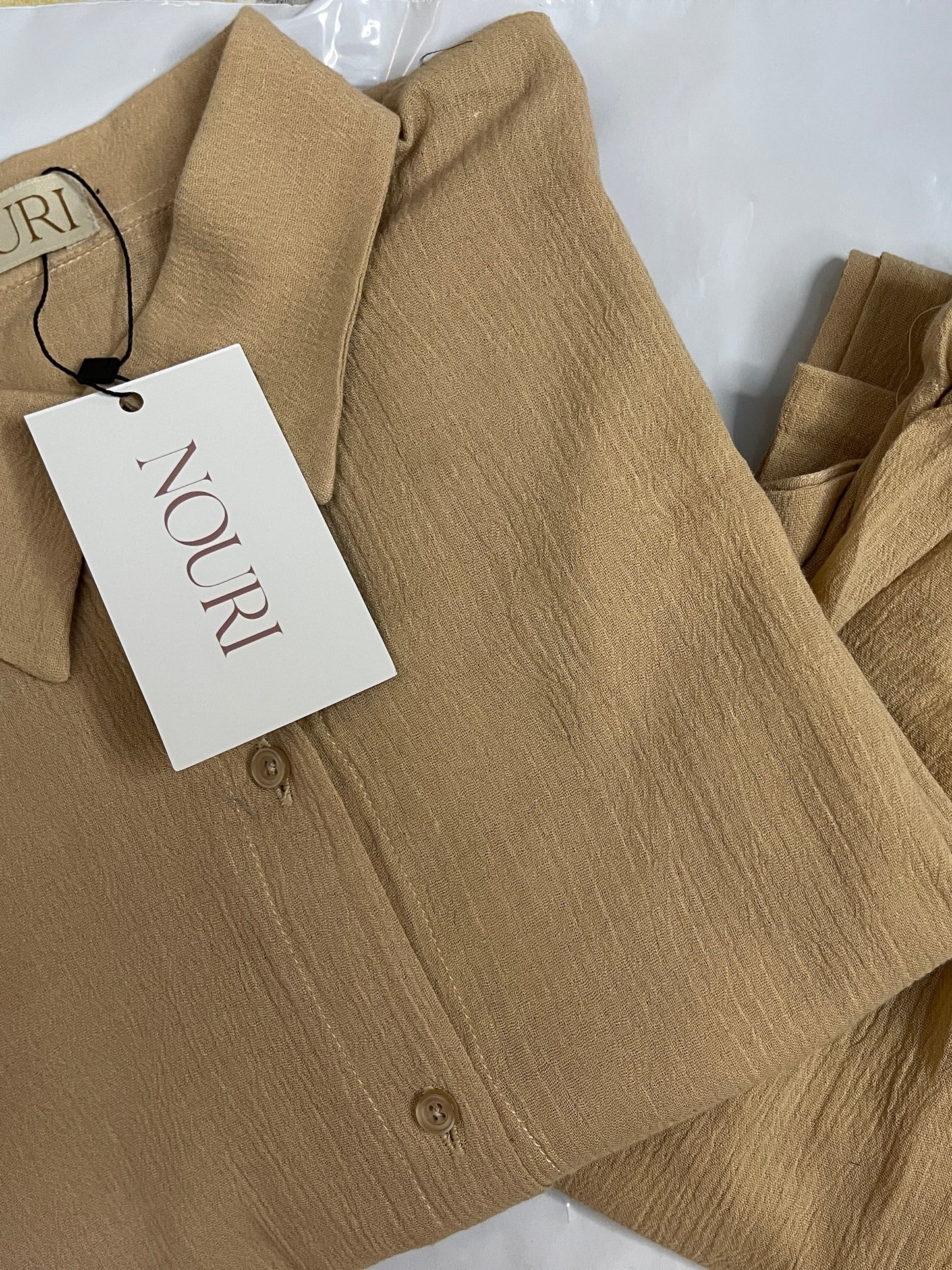 Muslin button down coord sets