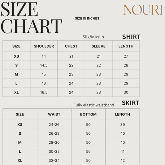 Muslin skirt set
